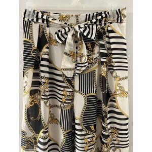 TRUE‎ DESTINY Pants Size L Pull On Wide Leg Floral Palooza Harem